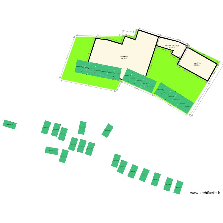  SCHNEIDER PARKING parking 2. Plan de 3 pièces et 495 m2