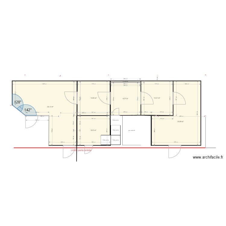 Le Mesnil coté reduit (3). Plan de 7 pièces et 91 m2