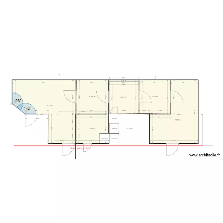 Le Mesnil cot&eacute; reduit (3). Plan de 