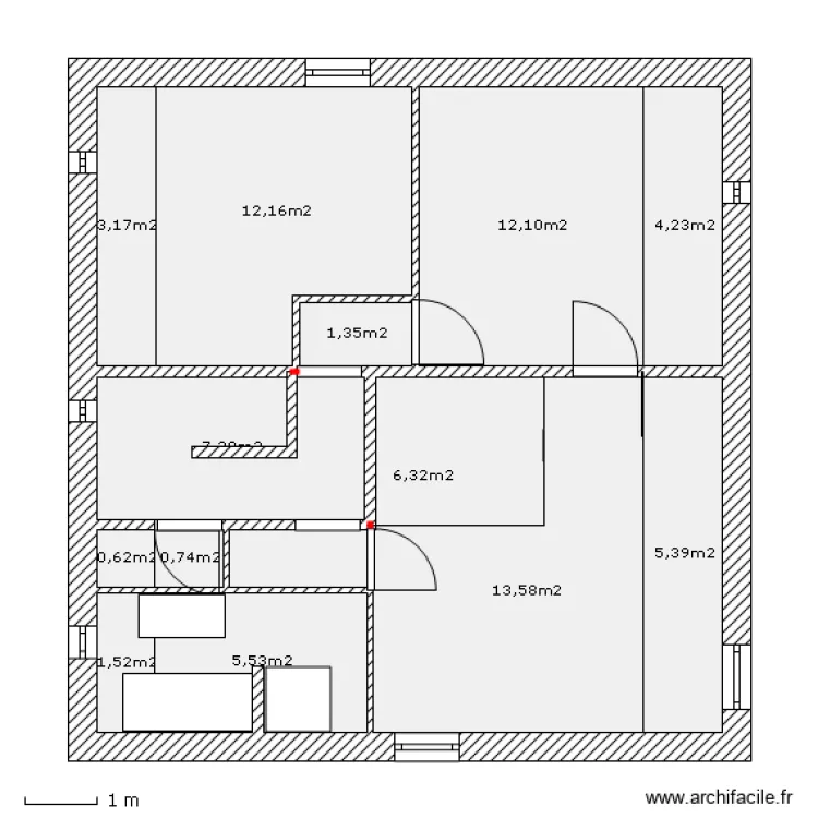 bart etage CAUE. Plan de 