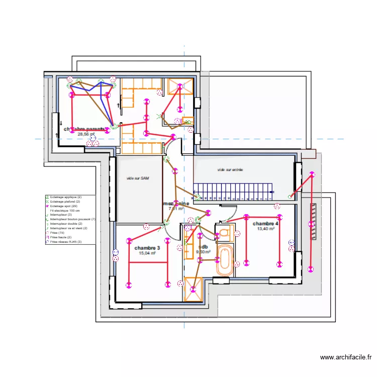 BERHUY-PLAN ELECTRIQUE R+1-25-05-2023. Plan de 