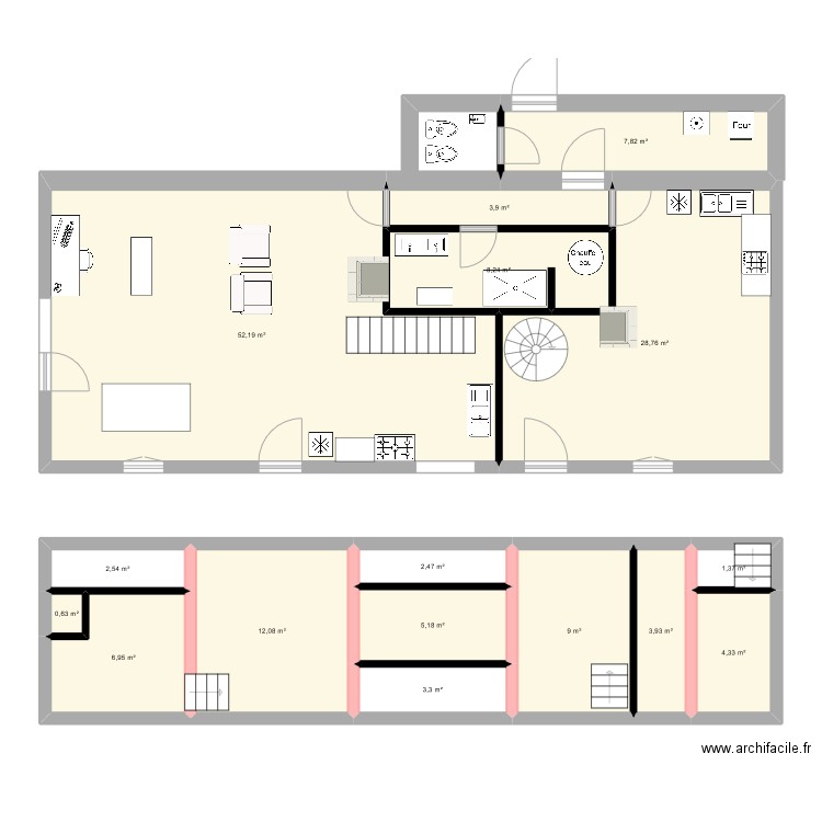 rdc. Plan de 0 pièce et 0 m2