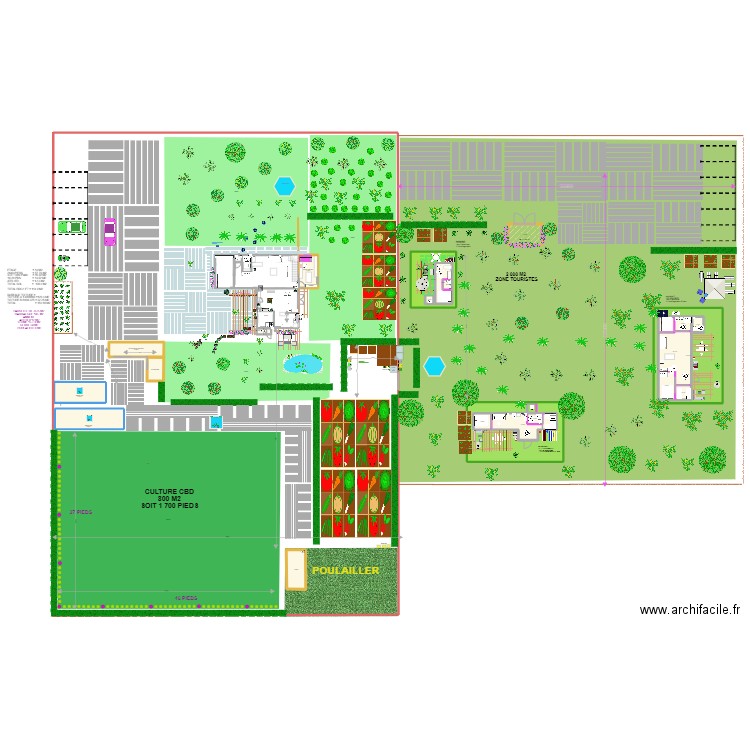 PROJET ECOLIEUX PORTUGAL + TOURISME. Plan de 23 pièces et 550 m2