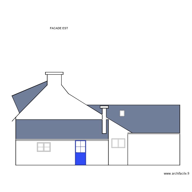 FACADE EST. Plan de 0 pièce et 0 m2