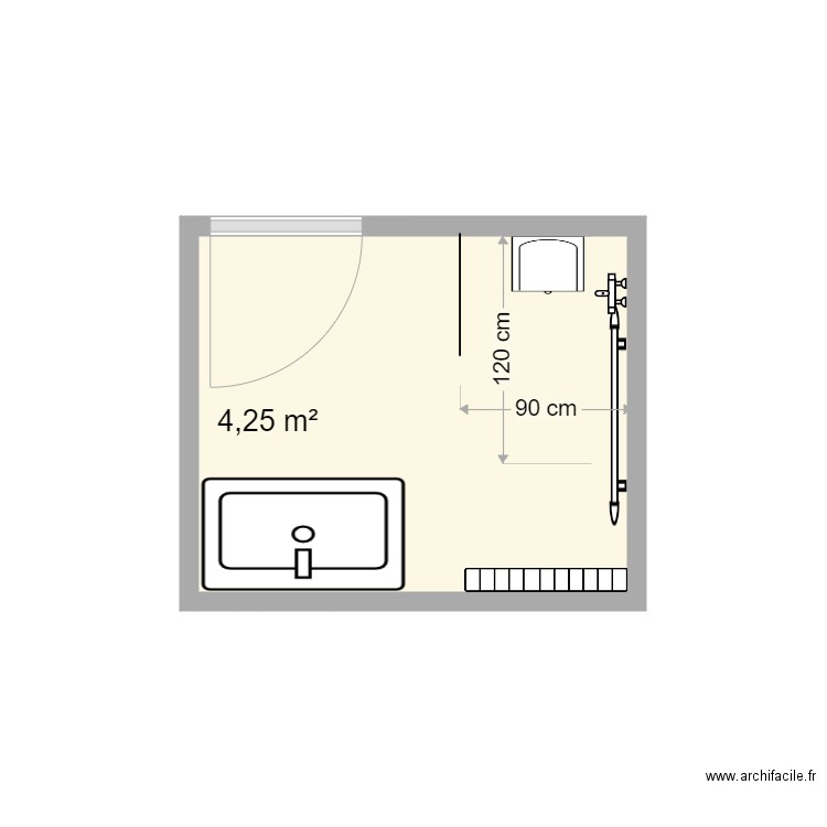 Lavigne SDB public. Plan de 0 pièce et 0 m2
