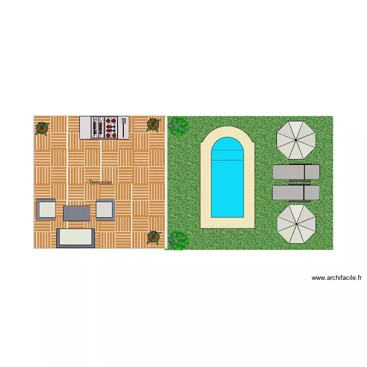Terrasse. Plan de Terrasse. Plan de