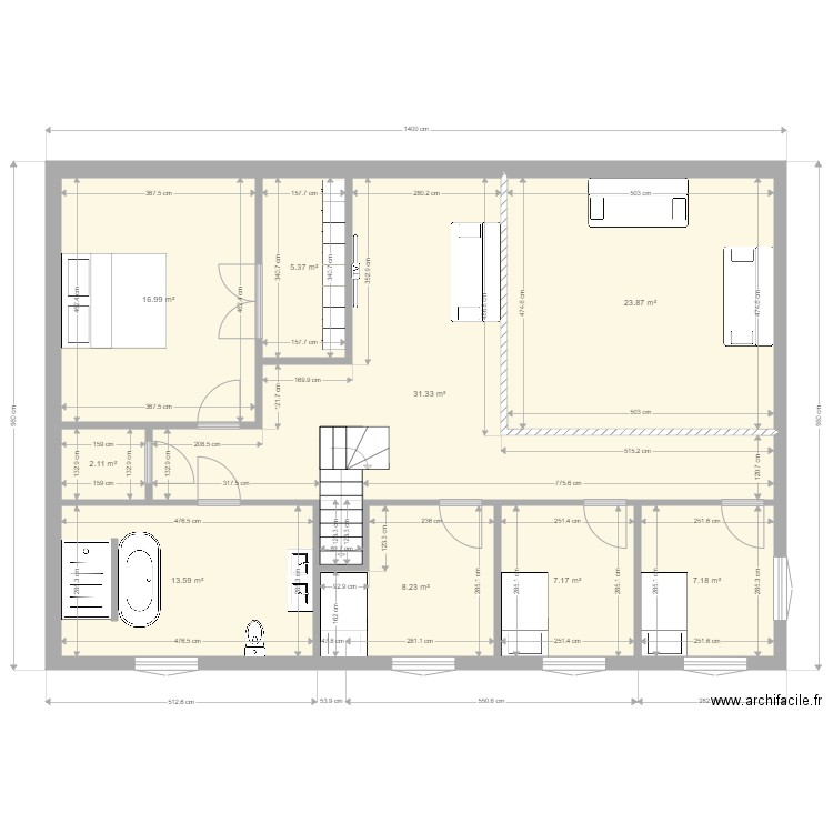 Ahosson 2P2. Plan de 0 pièce et 0 m2