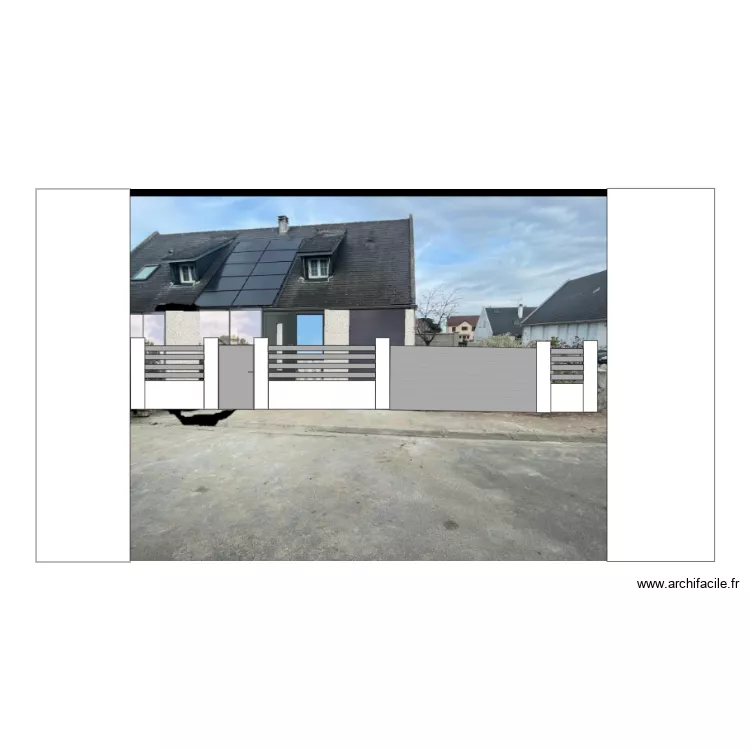 cloture proget&eacute;. Plan de 