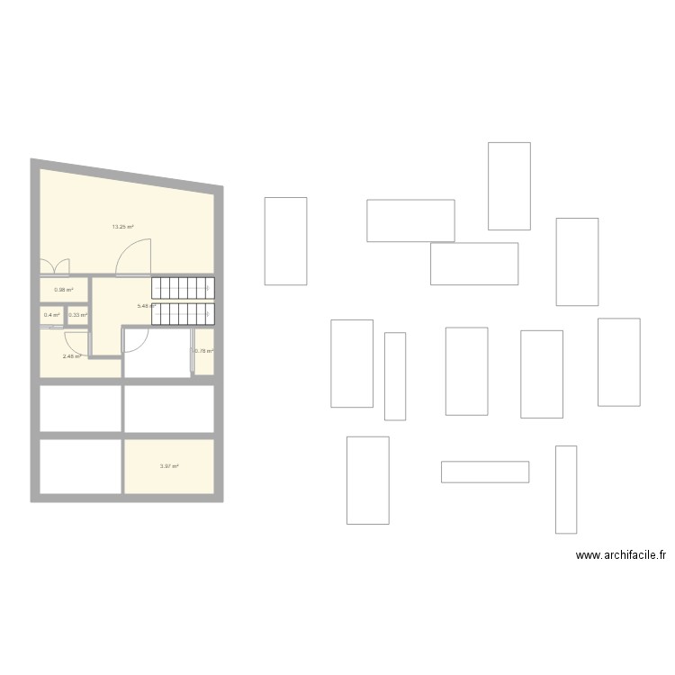 maison 1er. Plan de 0 pièce et 0 m2