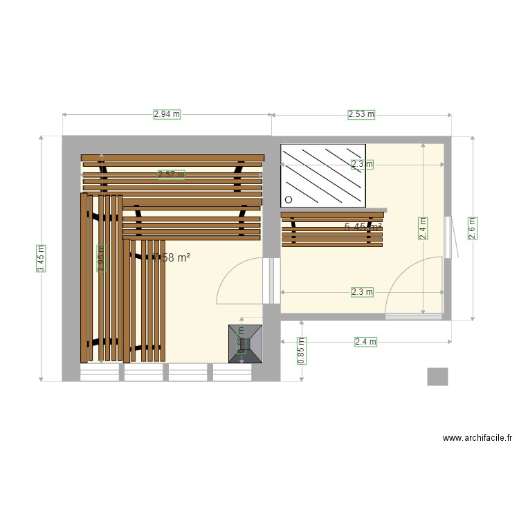 Sauna Mas Franc. Plan de 0 pièce et 0 m2