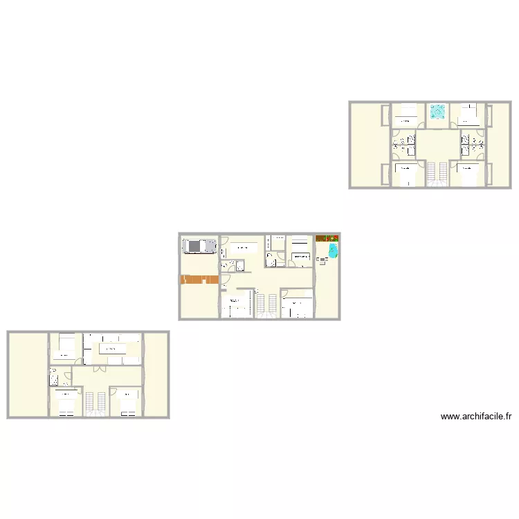 VILLA . Plan de 