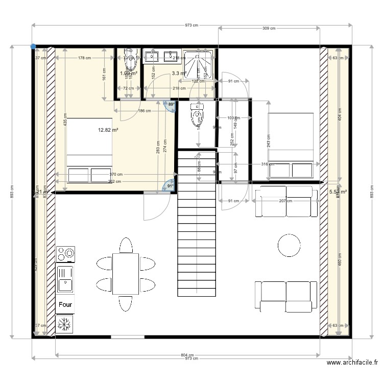 COMBLES 1. Plan de 0 pièce et 0 m2