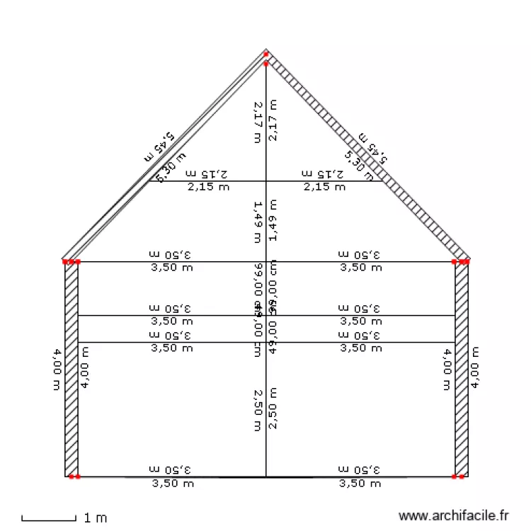 plan de coupe façade est. Plan de plan de coupe façade est. Plan de