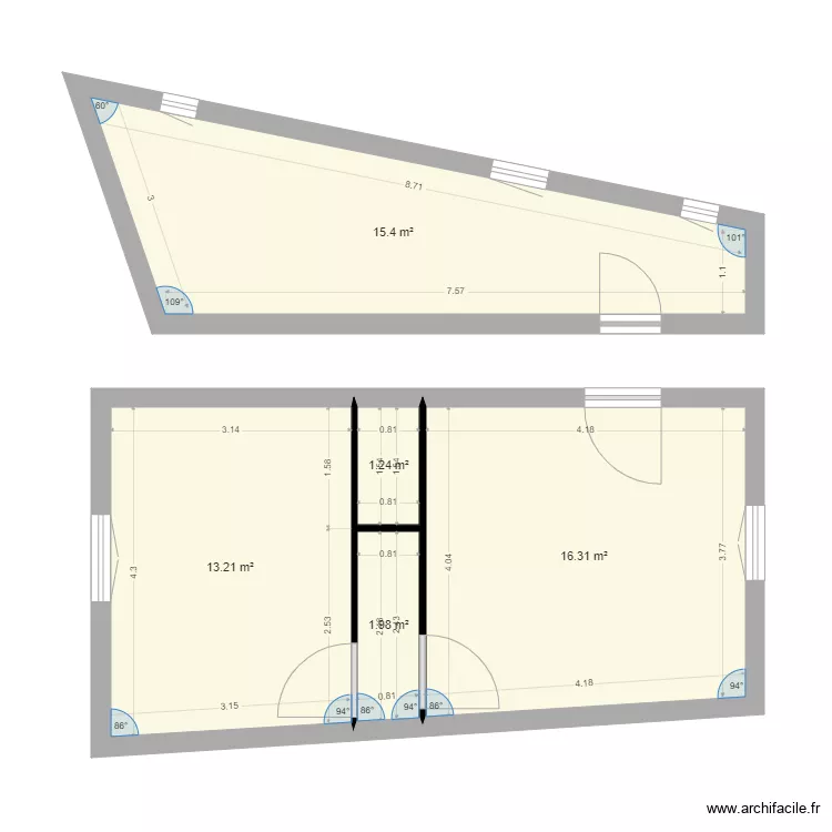 Quai Gauthey V01. Plan de 