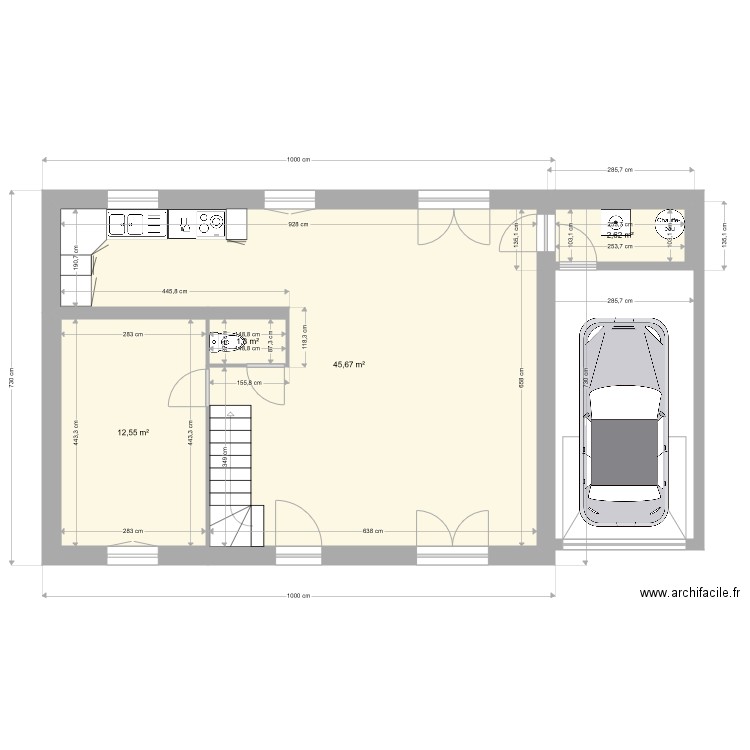 Ben Fekih RDC. Plan de 0 pièce et 0 m2