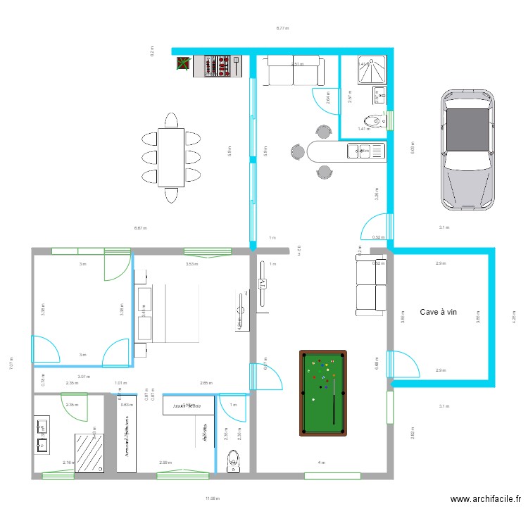 Projet Orecchioni. Plan de 0 pièce et 0 m2