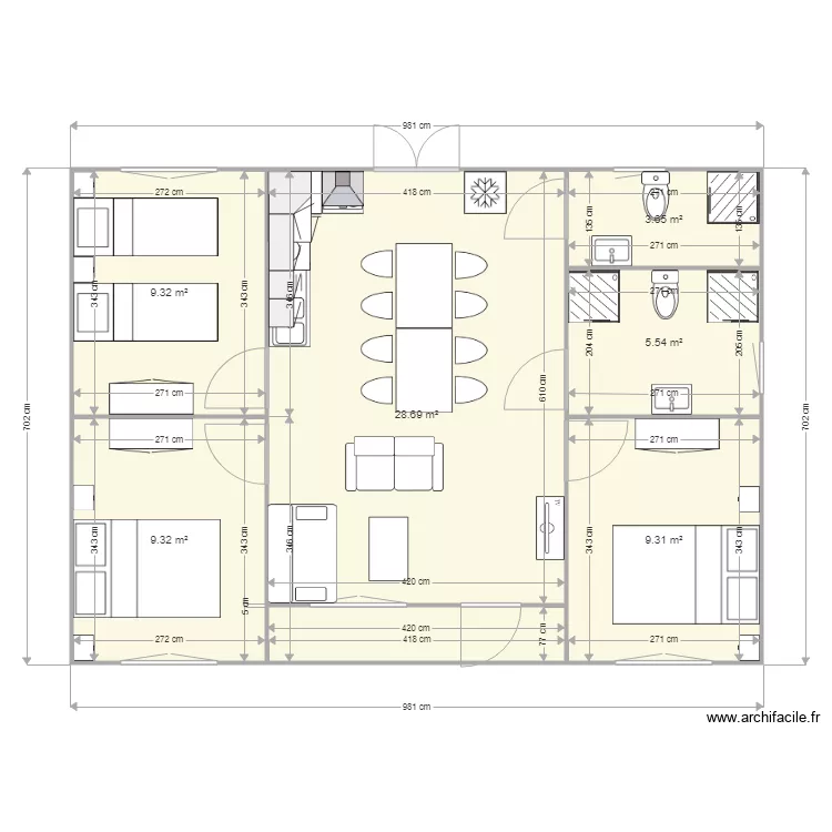 MODELE HERAULT MODIFIE. Plan de MODELE HERAULT MODIFIE. Plan de