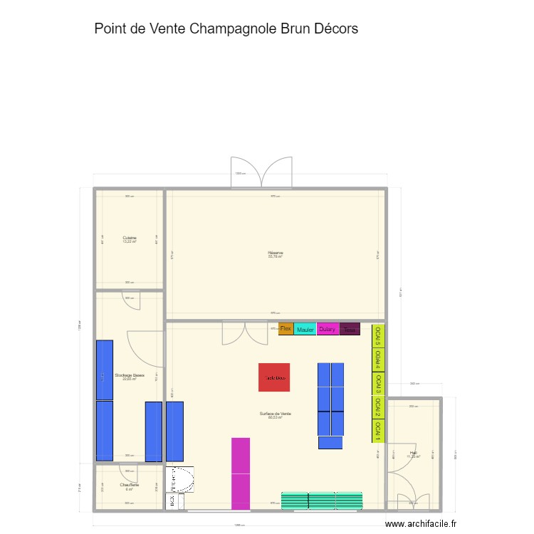 Champagnole. Plan de 6 pièces et 190 m2