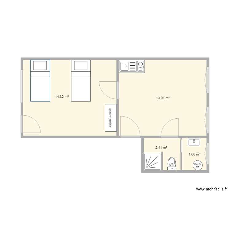 39 Chantrelle 1er Etage. Plan de 0 pièce et 0 m2