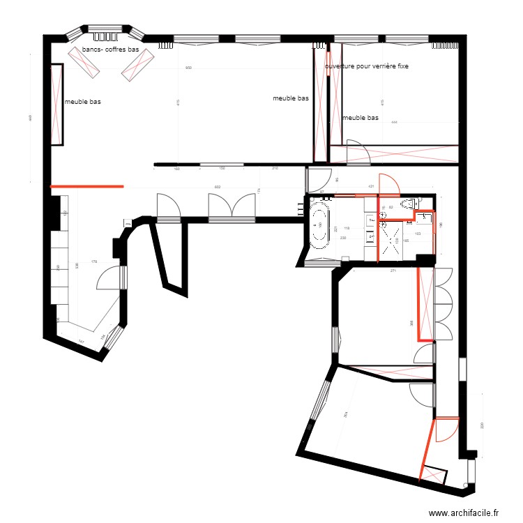 de witte oleg à chiffrer. Plan de 0 pièce et 0 m2