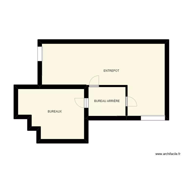 BEGASSIERE EXISTANT. Plan de 