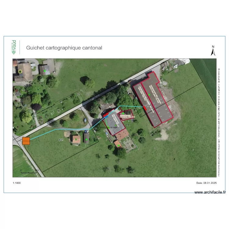 Bertholet Roche. Plan de 
