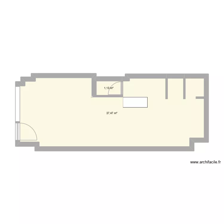 SKFK BAYONNE. Plan de 2  et 39 m²