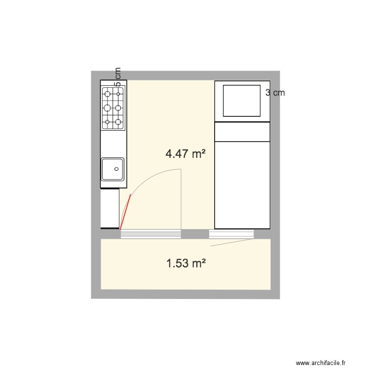 Cabanon. Plan de 0 pièce et 0 m2