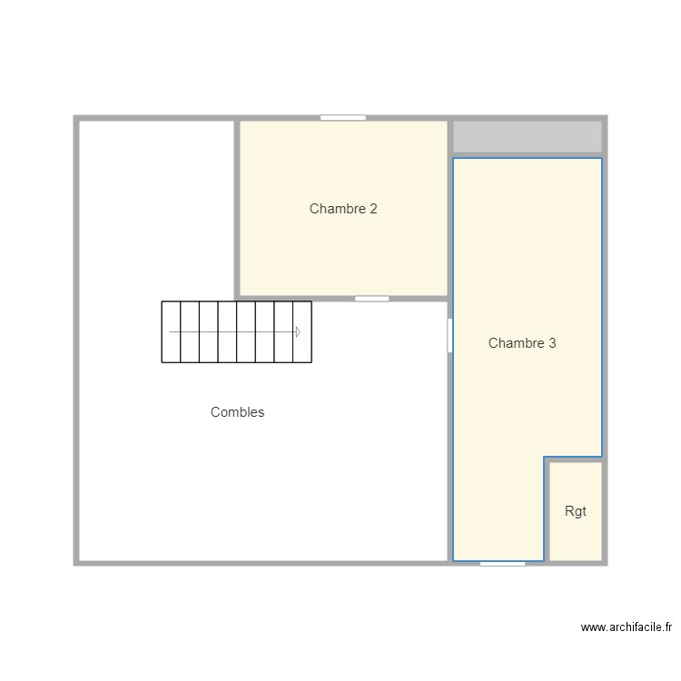 Maison 1er. Plan de 0 pièce et 0 m2