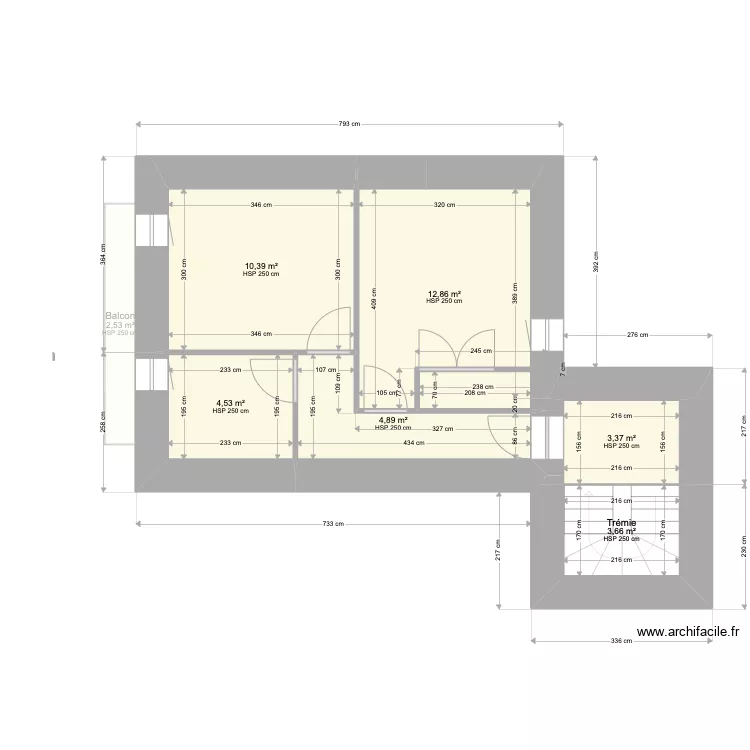 Saint Marc le Blanc existant. Plan de Saint Marc le Blanc existant. Plan de