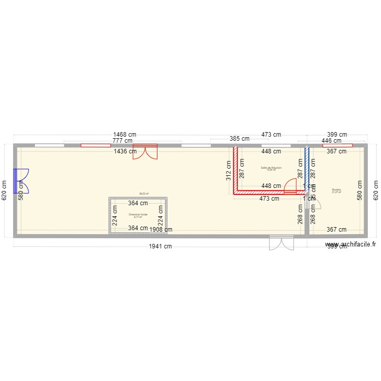 Chantelle ALBF . Plan de 4 pièces et 138 m2