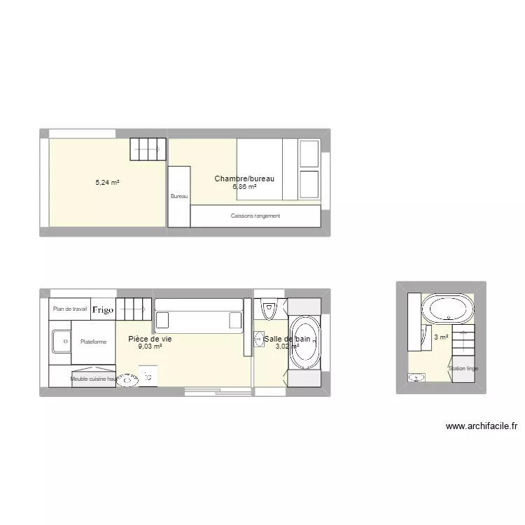 Tiny home v2. Plan de 