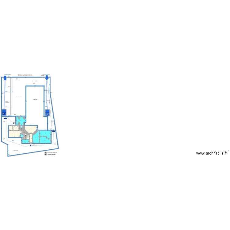 saint calixte 4 HANDI. Plan de 23 pièces et 2295 m2