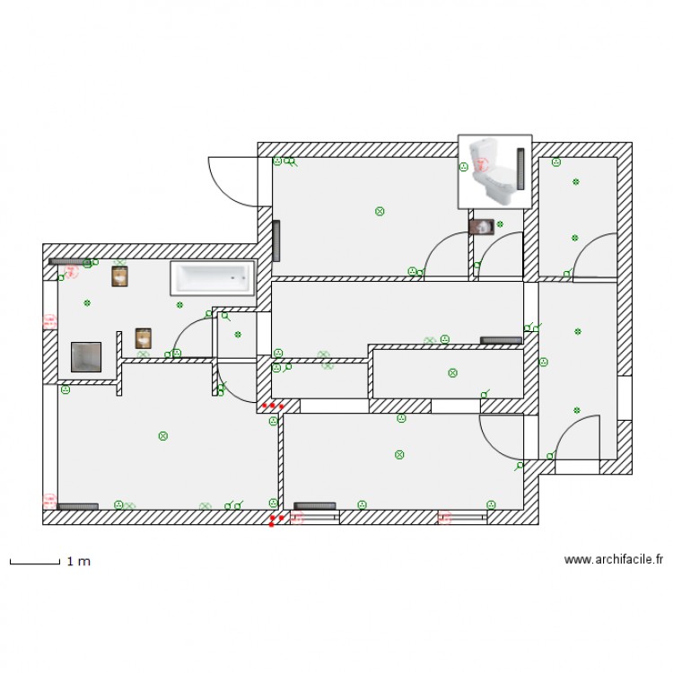 Maison - Plan ELEC. Plan de 0 pièce et 0 m2