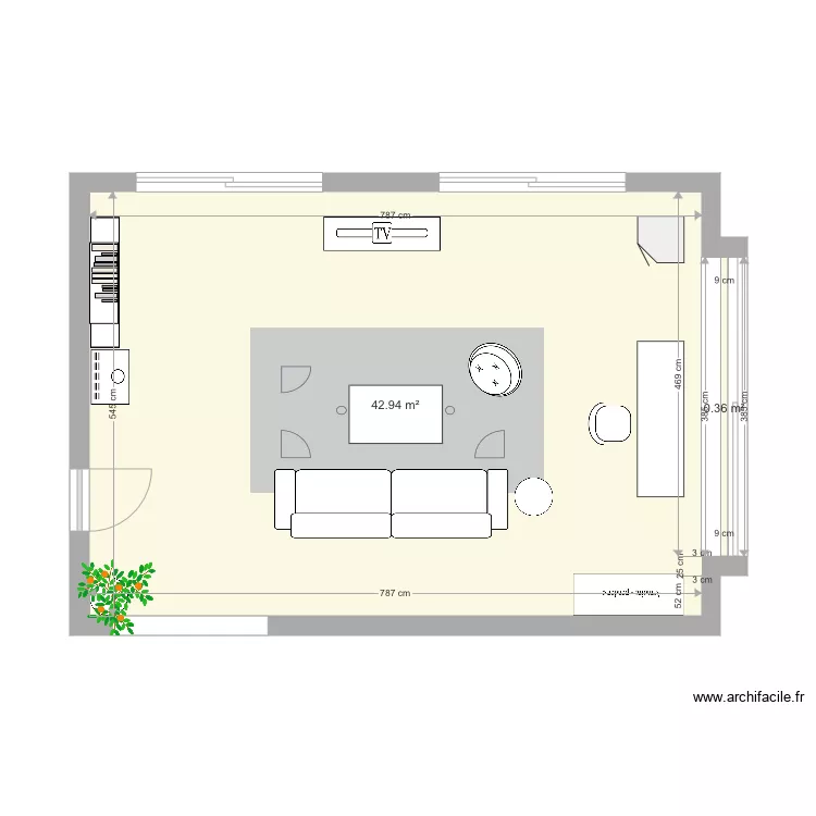Living room 2. Plan de 