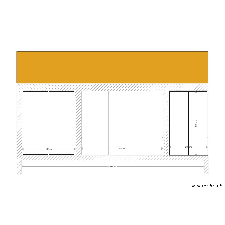 PLAN COUPE SUD. Plan de 0 pièce et 0 m2