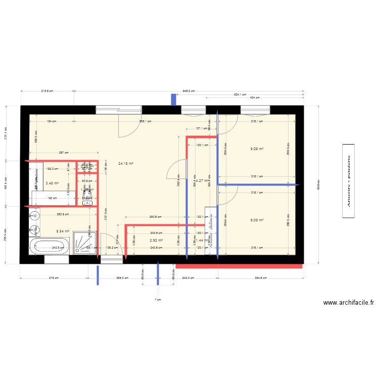 maison garage16. Plan de 10 pièces et 61 m2