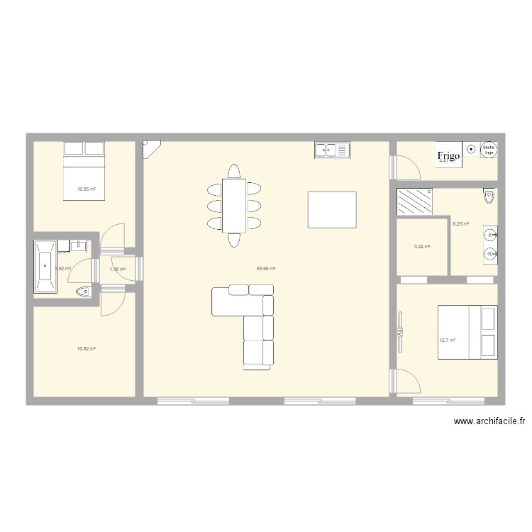 Maison 3 ch 145m2. Plan de 0 pièce et 0 m2