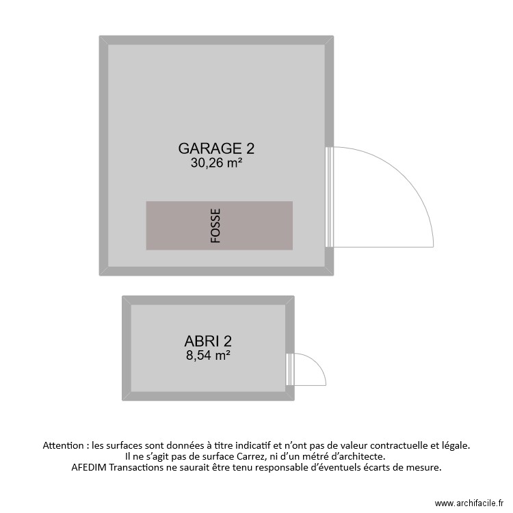 BI9648 ANNEXES 2. Plan de 2 pièces et 39 m2