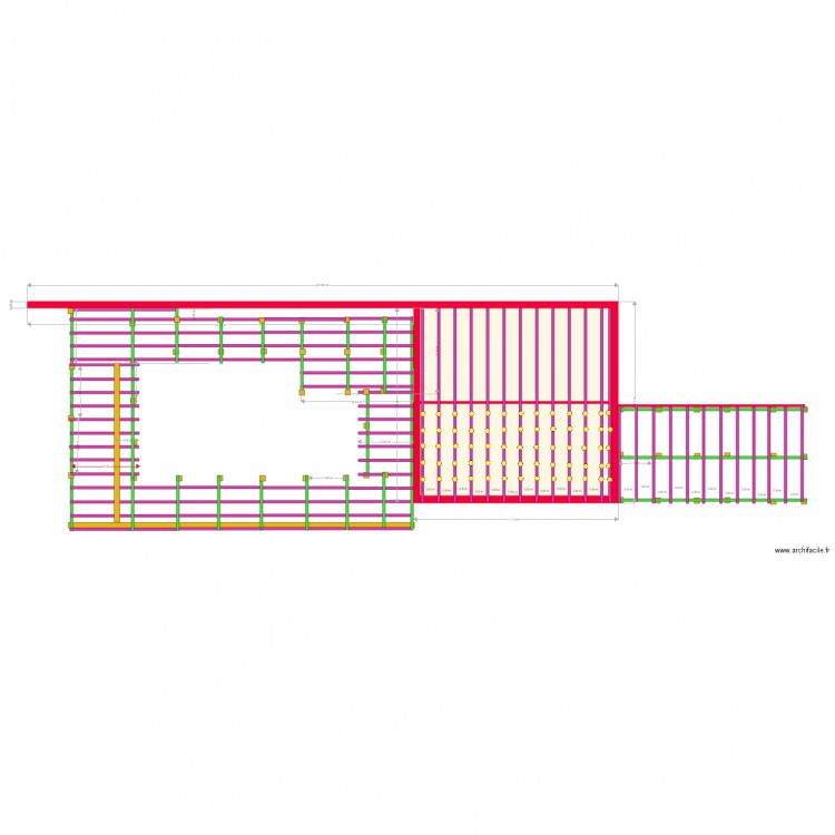Projet terrasse V5. Plan de 0 pièce et 0 m2