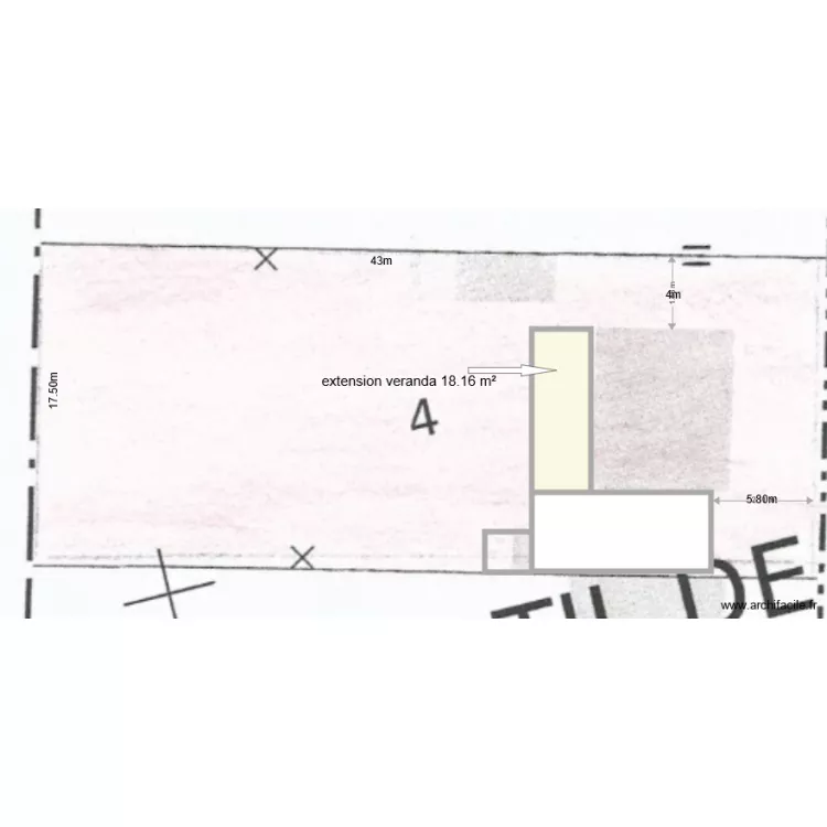 plan cadastrale. Plan de 