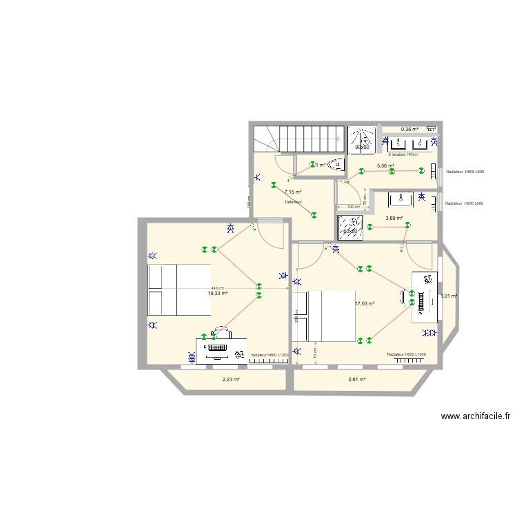 Appart 3eme Soignies combles V3. Plan de 0 pièce et 0 m2