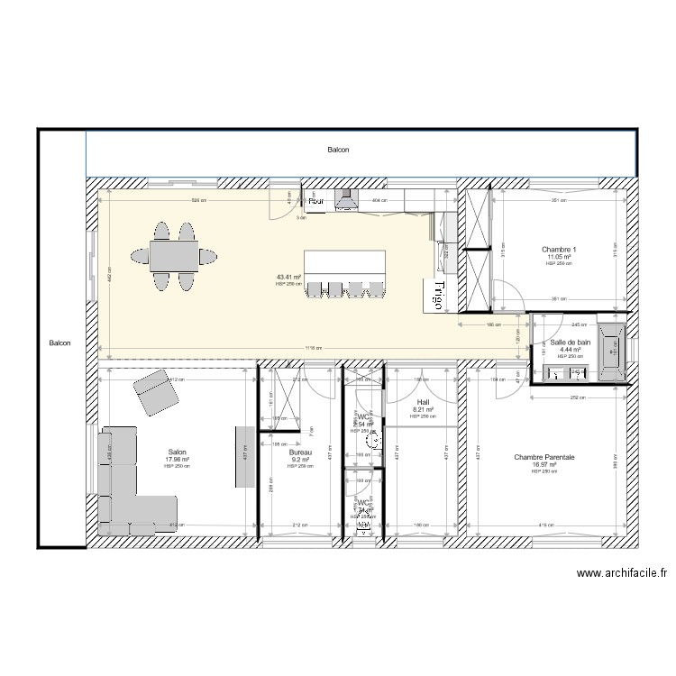 DOMINIQUE projet. Plan de 0 pièce et 0 m2