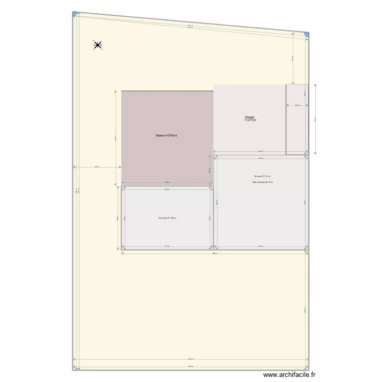 PLAN MASSE NORD EST - PISCINE. Plan de 