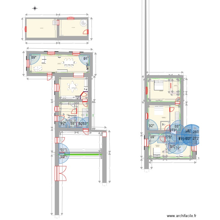 MAISON RANCHAL PLAN AVEC ETAGE 4 CH ET SDB. Plan de 21 pièces et 229 m2