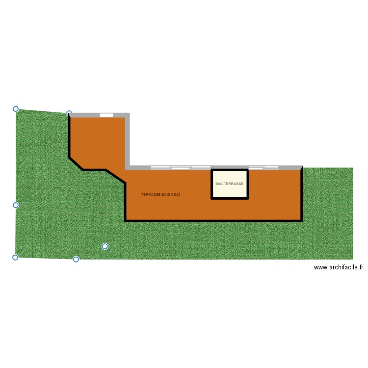 BERTIN. Plan de 2 pièces et 56 m2