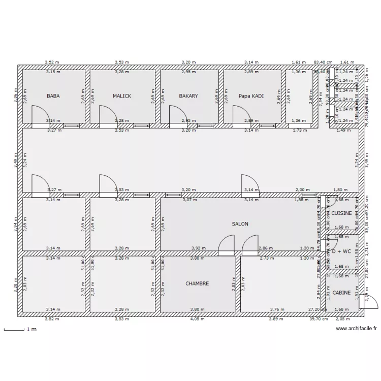 COUR COMMUNE 2. Plan de 