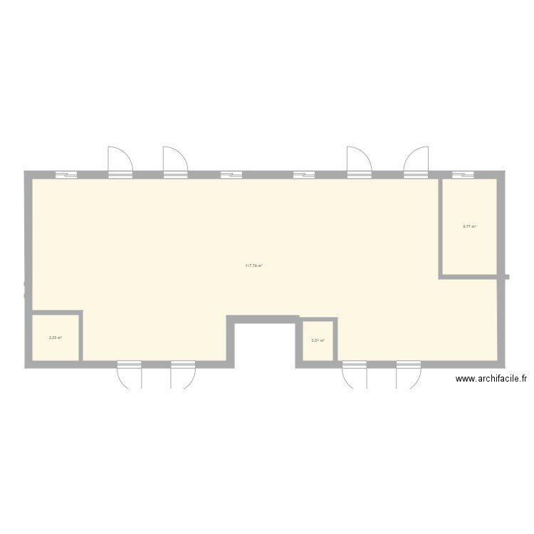 Zayinaba. Plan de 4 pièces et 132 m2