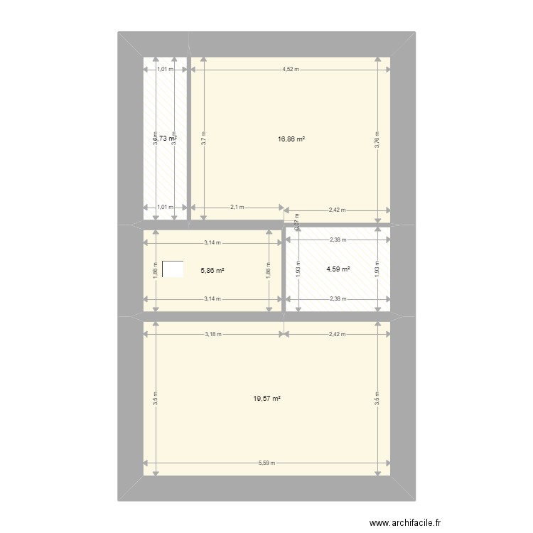 BIANCHI Fesches. Plan de 15 pièces et 153 m2