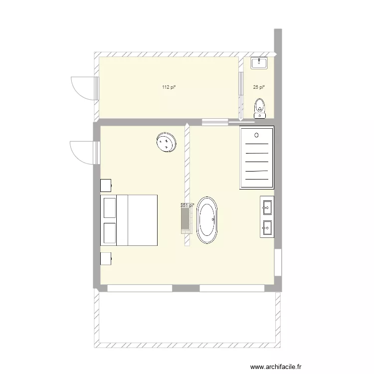 chambre maitre. Plan de chambre maitre. Plan de
